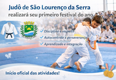 Judô de São Lourenço da Serra realizará seu primeiro festival do ano em Março