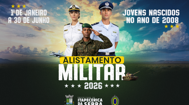 Alistamento Militar 2026: Prefeitura de Itapecerica da Serra orienta jovens sobre o processo