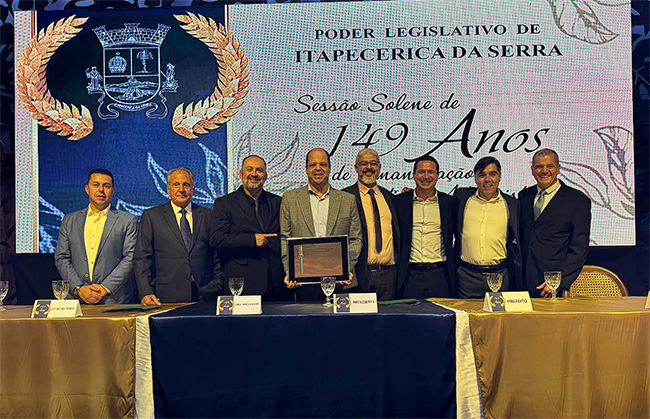 Ribamar Silva celebra os 149 anos de Itapecerica da Serra e recebe Título de Cidadão Itapecericano