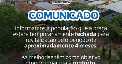 Prefeitura de São Lourenço da Serra interdita praça para obras de revitalização