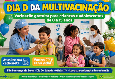 São Lourenço da Serra e região iniciam Campanha Nacional de Multivacinação para atualizar cadernetas