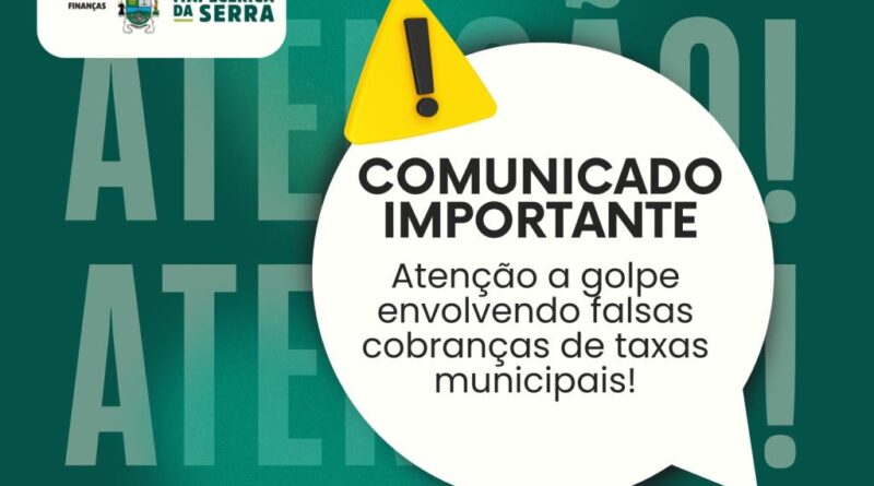 Itapecerica da Serra alerta sobre golpes envolvendo falsas cobranças de taxas municipais