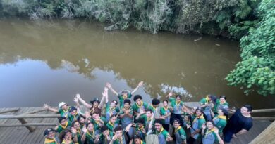 Desbravadores conhecem a história e a natureza do Parque da Represinha Desbravadores conhecem a história e a natureza do Parque da Represinha
